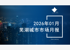 芜湖楼市2026年01月市场总结