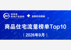 2026年9月徐州房企销售Top10排行榜发布！